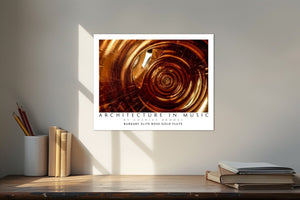 Photo of 14k Burkart Elite Rose Gold Flute. Poster. - Giclée Poster Print - Architecture In Music