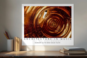 Photo of 14k Burkart Elite Rose Gold Flute. Poster. - Giclée Poster Print - Architecture In Music