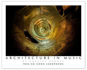 Photo of 1924 CG Conn C - Melody Saxophone. Poster. - Giclée Poster Print - Architecture In Music