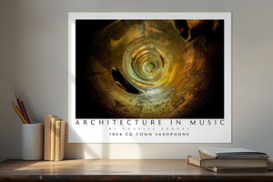 Photo of 1924 CG Conn C - Melody Saxophone. Poster. - Giclée Poster Print - Architecture In Music