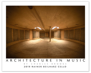 Photo of 2019 Rainer Beilharz Cello. Poster. USA & International (non - EU) - Giclée Poster Print - Architecture In Music