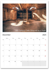 Photo of 2025 WALL CALENDAR (INTERNATIONAL VERSION) - Print Material - Architecture In Music