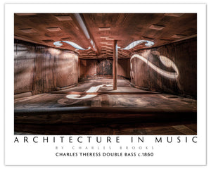 Photo of Charles Theress Double Bass circa 1860. Poster. - Giclée Poster Print - Architecture In Music