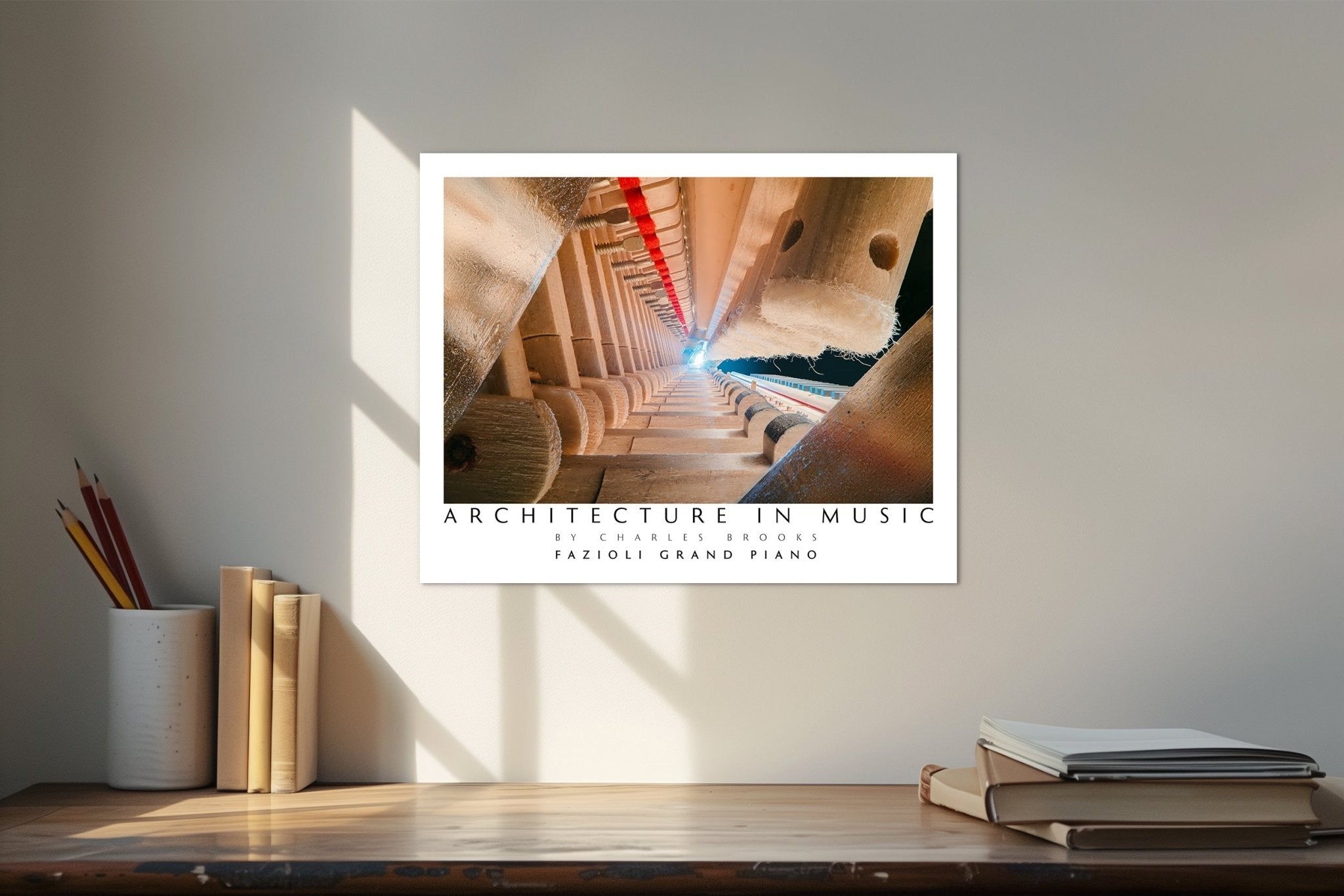 Photo of Fazioli Grand Piano Part 3. Poster. - Giclée Poster Print - Architecture In Music