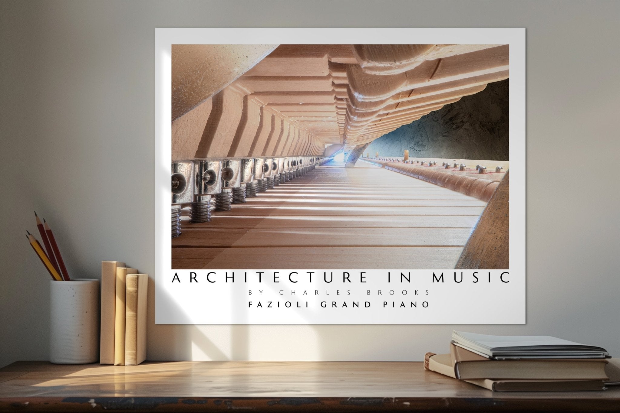 Photo of Fazioli Grand Piano Part 4. Poster. - Giclée Poster Print - Architecture In Music