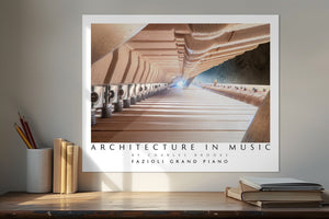 Photo of Fazioli Grand Piano Part 4. Poster. - Giclée Poster Print - Architecture In Music