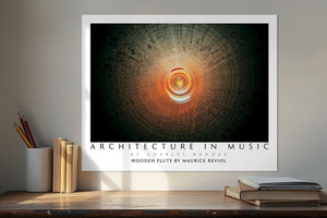 Photo of Fine Wooden Flute. Poster. - Giclée Poster Print - Architecture In Music