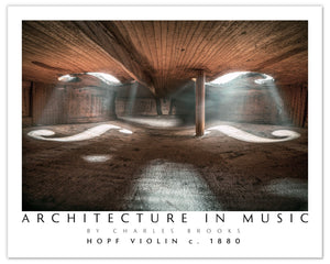 Photo of Hopf Violin circa 1880, part 1. Poster. - Giclée Poster Print - Architecture In Music