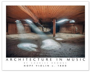 Photo of Hopf Violin circa 1880, part 2. Poster. - Giclée Poster Print - Architecture In Music