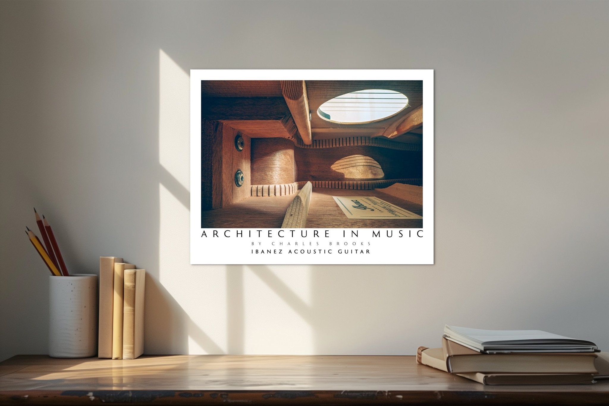 Photo of Ibanez Acoustic Guitar. Poster. - Giclée Poster Print - Architecture In Music