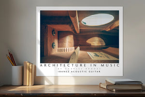 Photo of Ibanez Acoustic Guitar. Poster. - Giclée Poster Print - Architecture In Music