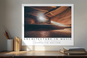 Photo of Inside an Acoustic Guitar, Part 1. Poster. - Giclée Poster Print - Architecture In Music