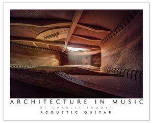 Photo of Inside an Acoustic Guitar, Part 2. Poster. - Giclée Poster Print - Architecture In Music