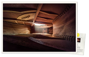 Photo of Inside an Acoustic Guitar, Part 2. Signed Limited Edition Museum Quality Print. - Giclée Museum Quality Print - Architecture In Music