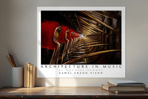 Photo of Kawai Grand Piano Part 1. Poster. - Giclée Poster Print - Architecture In Music