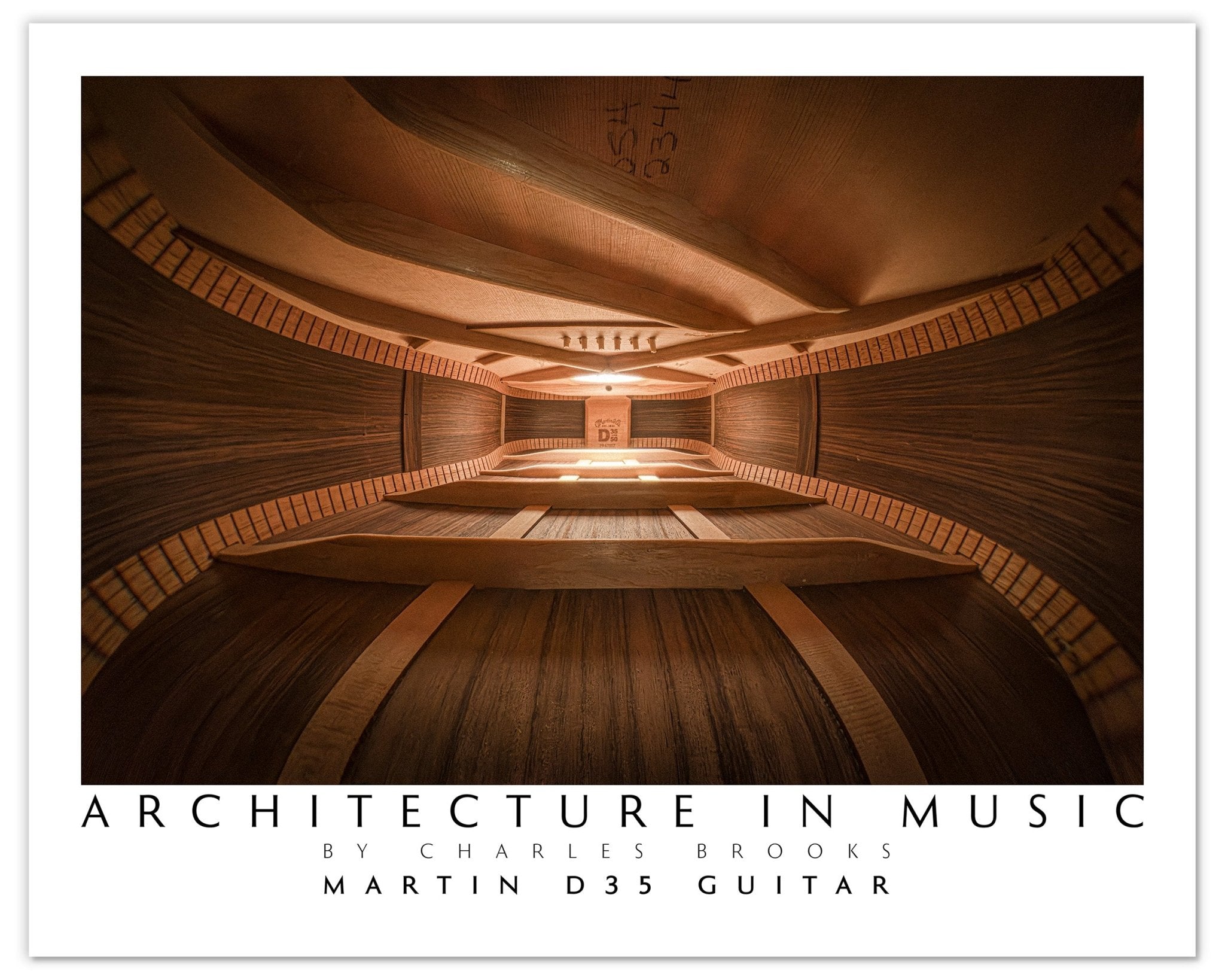 Photo of Martin D35 Guitar. Poster. EU&UK - Giclée Poster Print - Architecture In Music