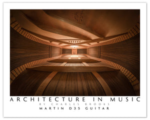 Photo of Martin D35 Guitar. Poster. EU&UK - Giclée Poster Print - Architecture In Music