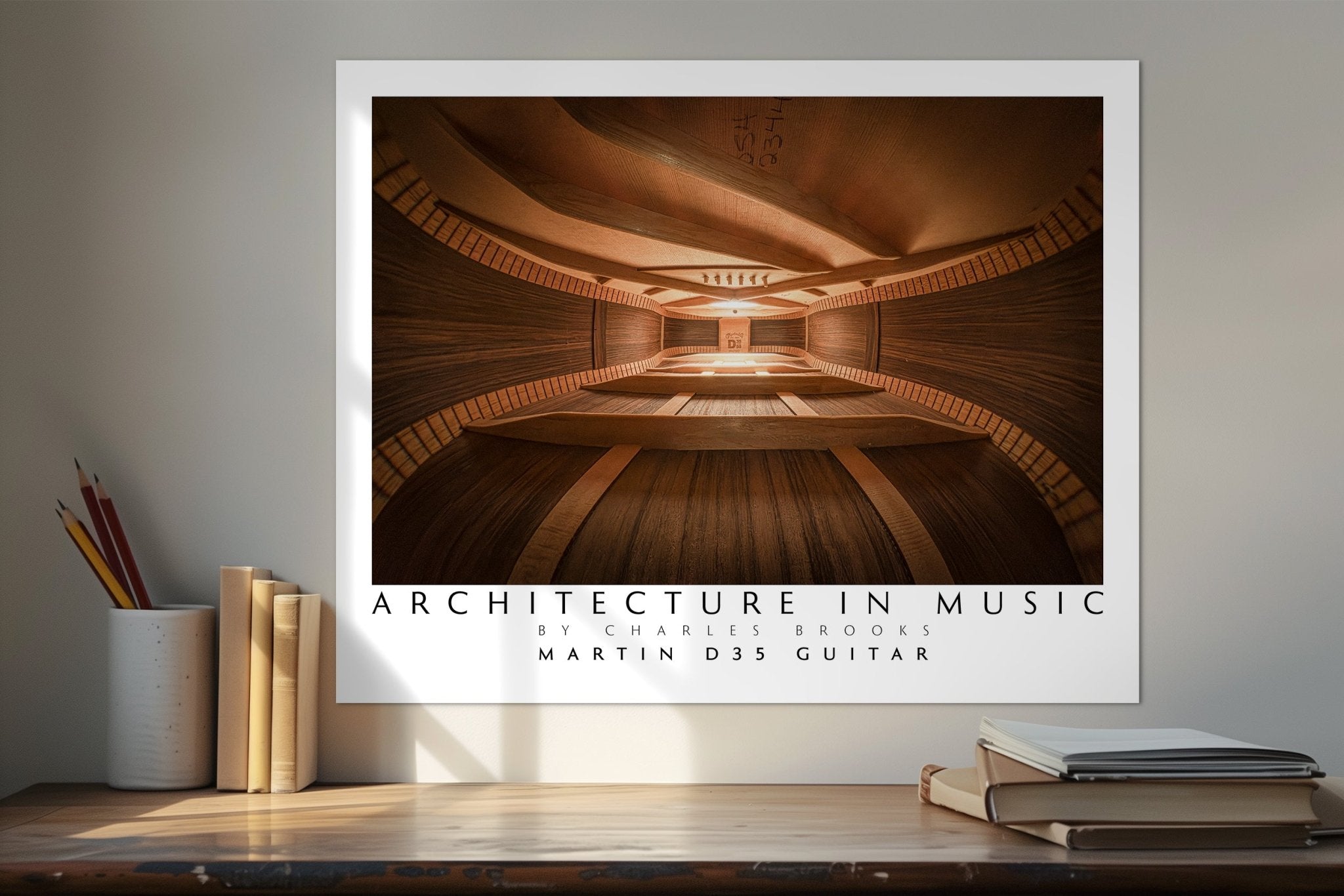 Photo of Martin D35 Guitar. Poster. EU&UK - Giclée Poster Print - Architecture In Music