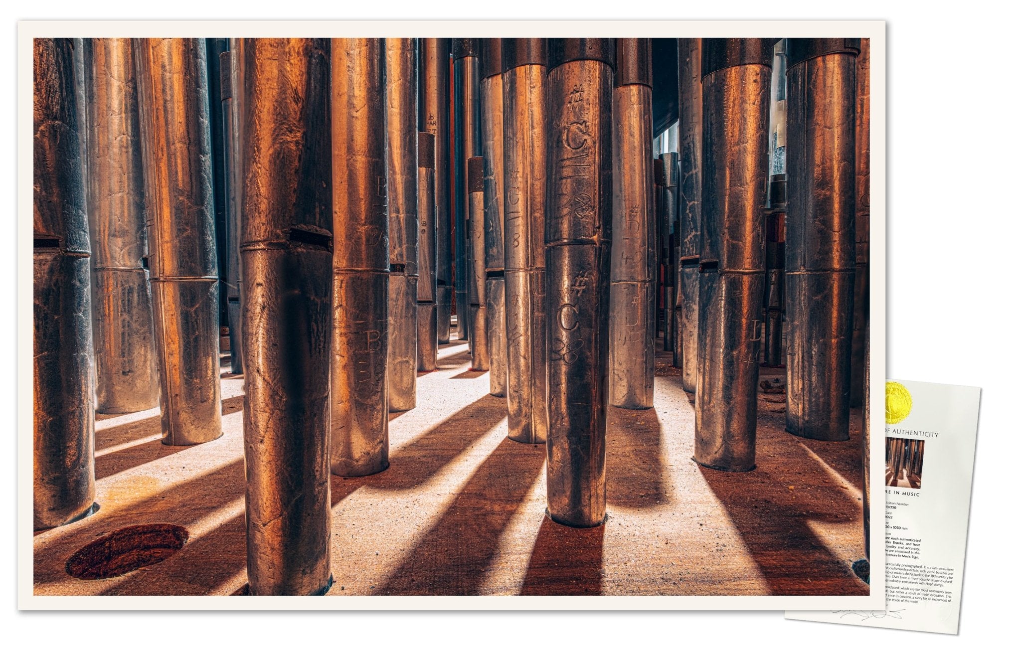 Photo of St Marks Pipe Organ, Part 1. Signed Limited Edition Museum Quality Print. - Giclée Museum Quality Print - Architecture In Music