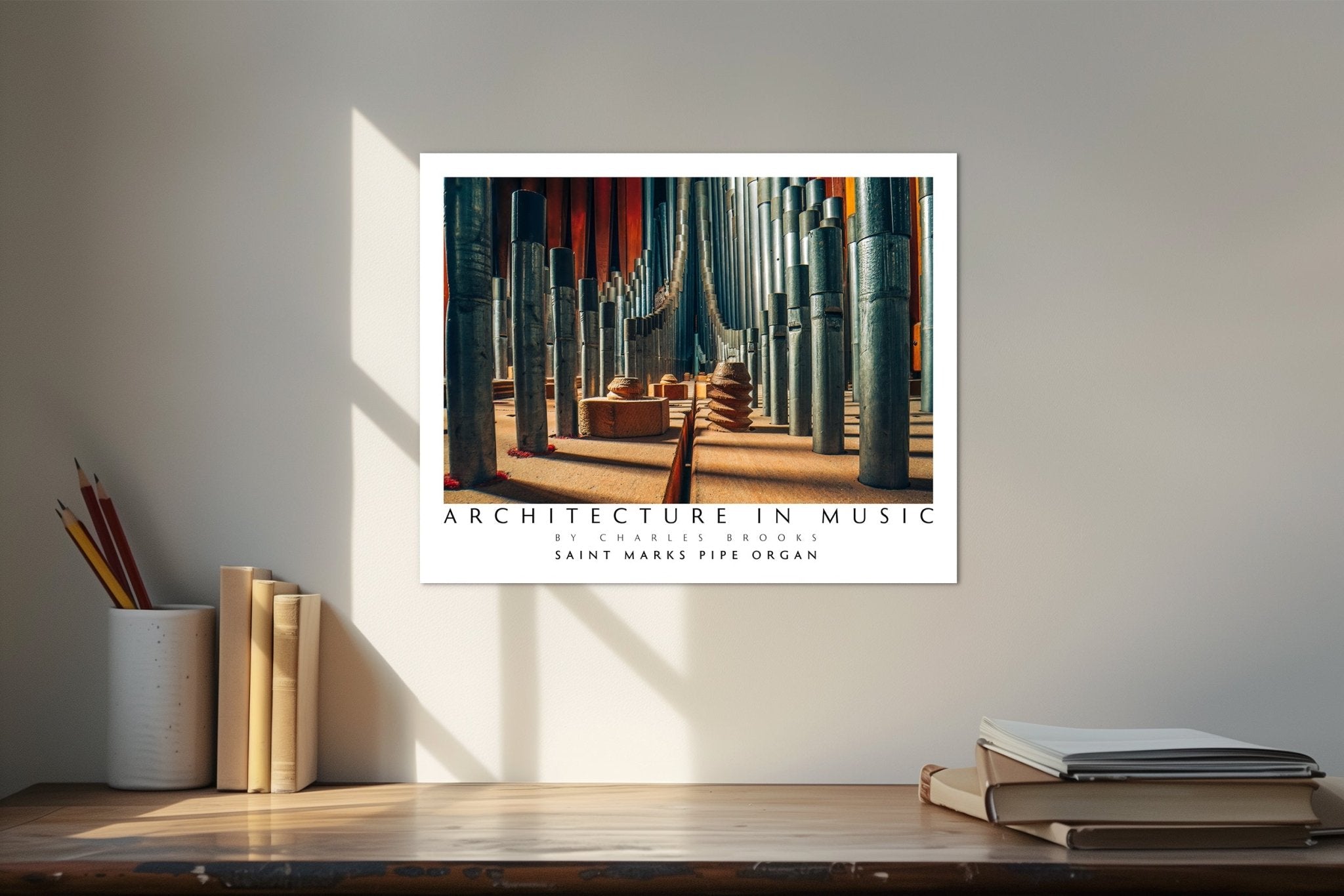 Photo of St Marks Pipe Organ, Part 2. Poster. - Giclée Poster Print - Architecture In Music