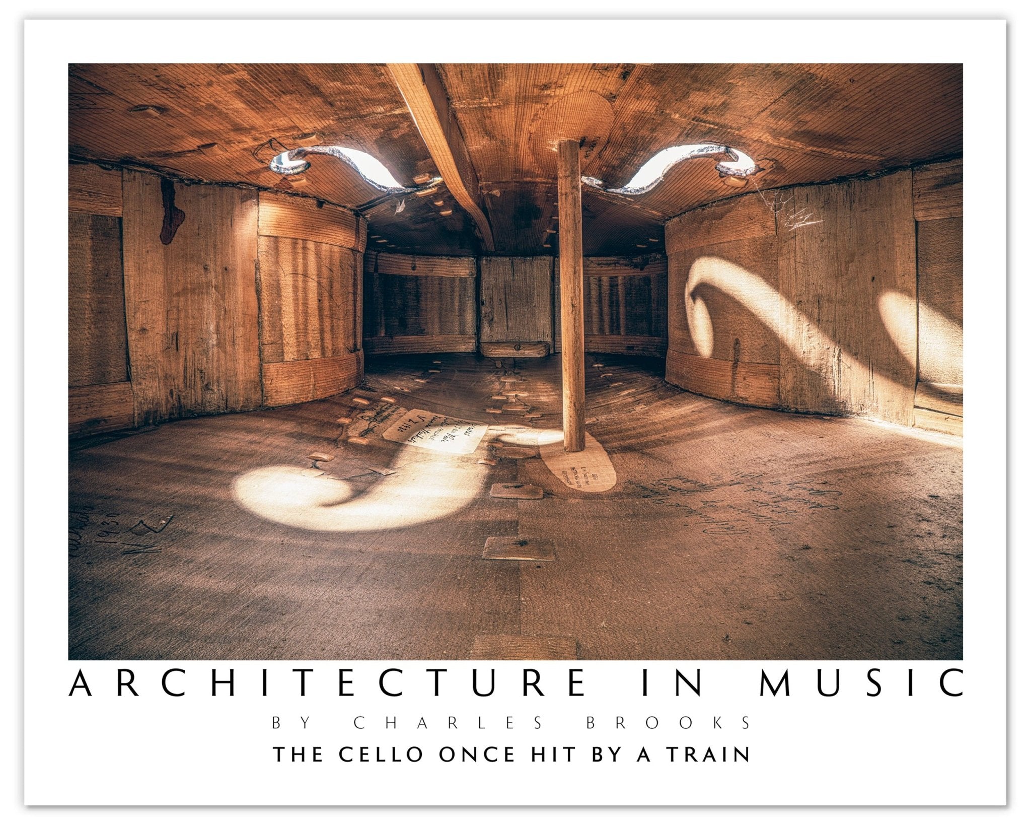 Photo of The Cello Once Hit by a Train. Poster. - Giclée Poster Print - Architecture In Music