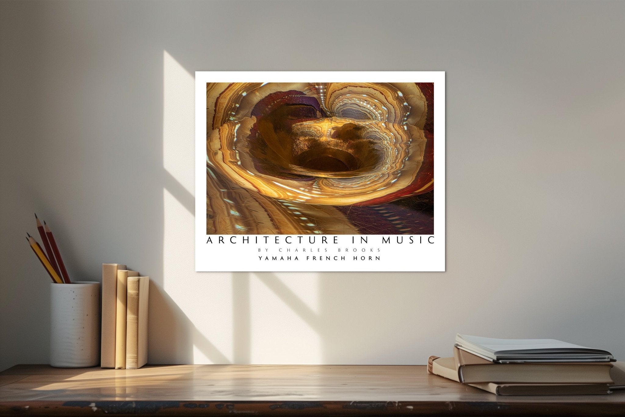 Photo of Yamaha 867d French Horn, Part 1. Poster. - Giclée Poster Print - Architecture In Music