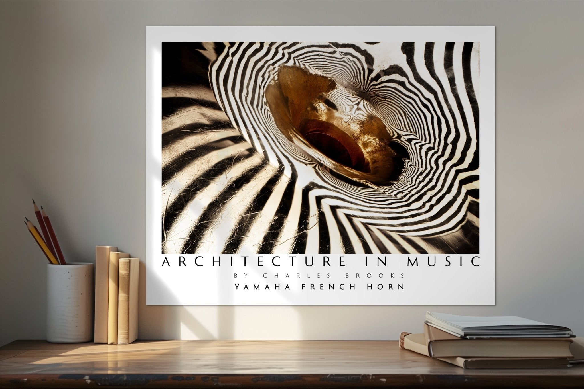 Photo of Yamaha 867d French Horn, Part 2. Poster. - Giclée Poster Print - Architecture In Music